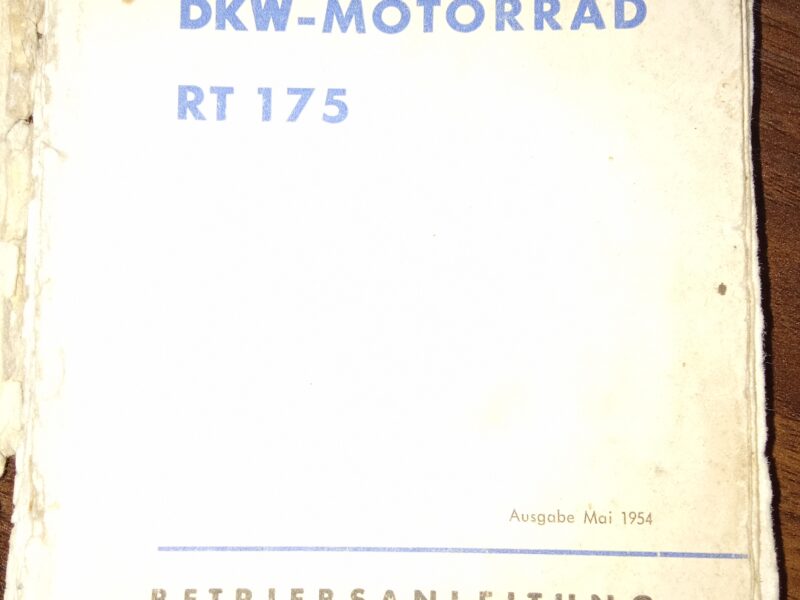 DKW RT 175 z 1954 – w jednej rodzinie od nowości!