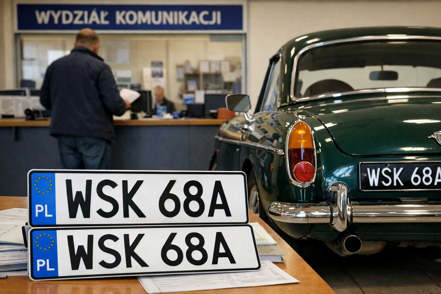 Rejestracja klasycznego auta krok po kroku w 2026 roku – białe i żółte tablice w Polsce