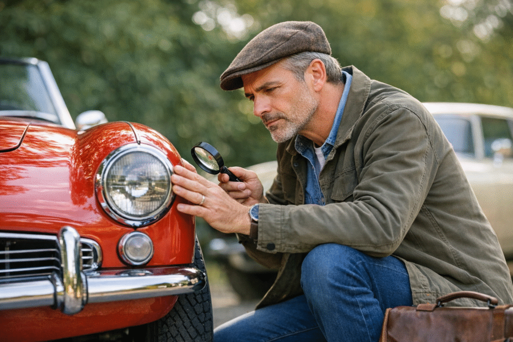 Spokojne oględziny klasycznego samochodu przed zakupem – jak kupić klasyczne auto bez pośpiechu